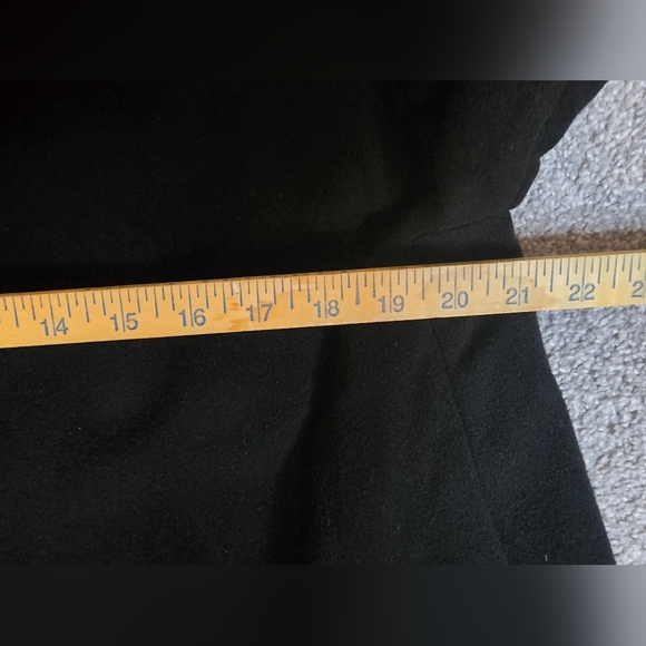 Eileen Fisher 100% Wool Black Button Pockets Satin Lining Women's Size Medium - Picture 10 of 10